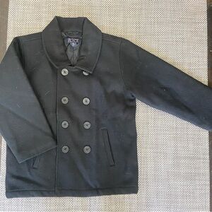 Childrens Place Medium (7/8) Wool Insulated Double Breasted Pea Coat - new.